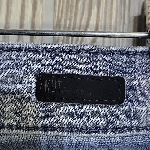 Kut from the Kloth Bermuda Jean Shorts Slight Distressing Womens Size 6 - Picture 3 of 11